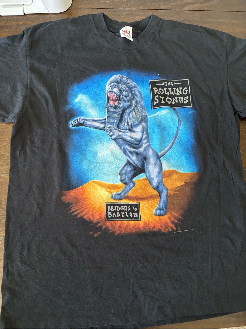 Vintage 90s Rolling Stones Bridges to Babylon World Tour Band Tshirt XL 1997